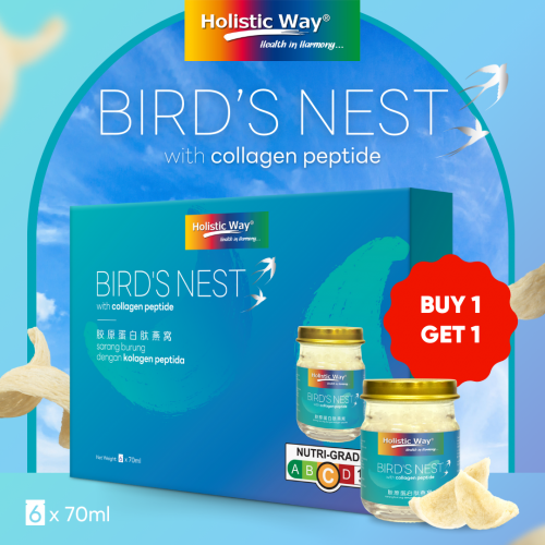 [ BUY 1 GET 1 ]Holistic Way Bird's Nest with Collagen Peptide (70ml)