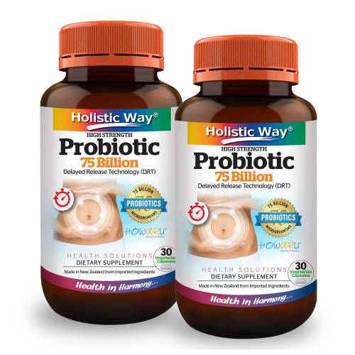 [Bundle of 2] Holistic Way Probiotic 75 Billion (30 Vegetarian Capsules)