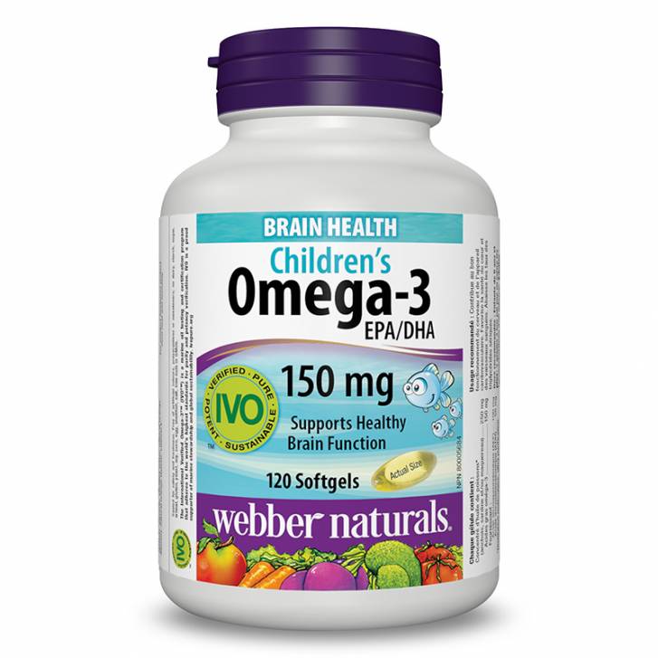 Webber Naturals Children’s Omega-3 (120 Softgels)