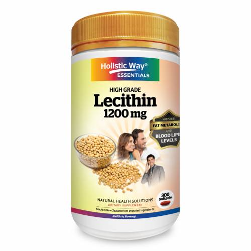 Holistic Way Essentials High Grade Lecithin 1200mg (300 Softgels)