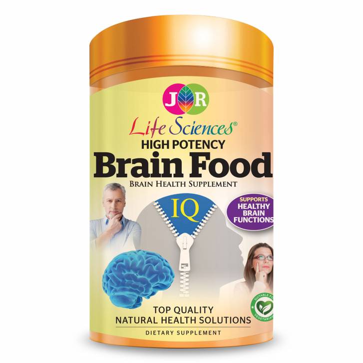JR Life Sciences High Potency Brain Food (180 Vegetarian Capsules)